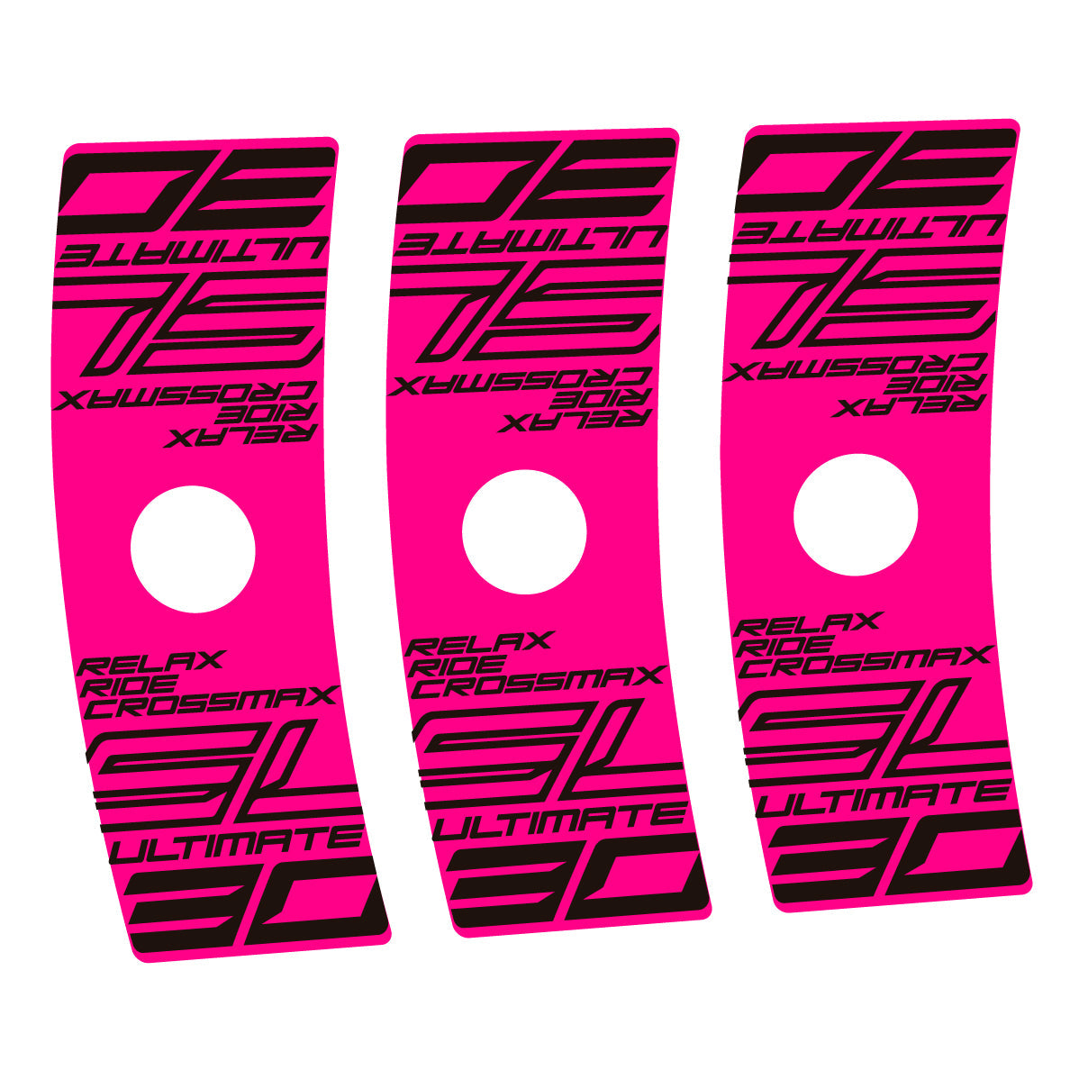 Adesivi Cerchi Bici Mavic Crossmax SL Ultimate in vinile - Rosa Fluo