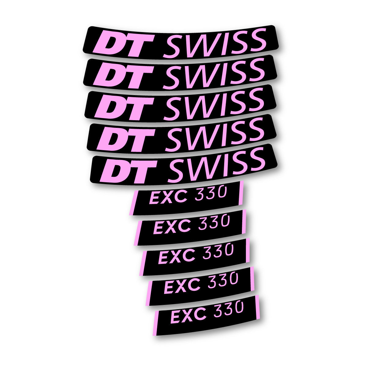Adesivi Cerchi Bici DT Swiss EXC 330 2023-2026 in vinile - Lilla Chiaro