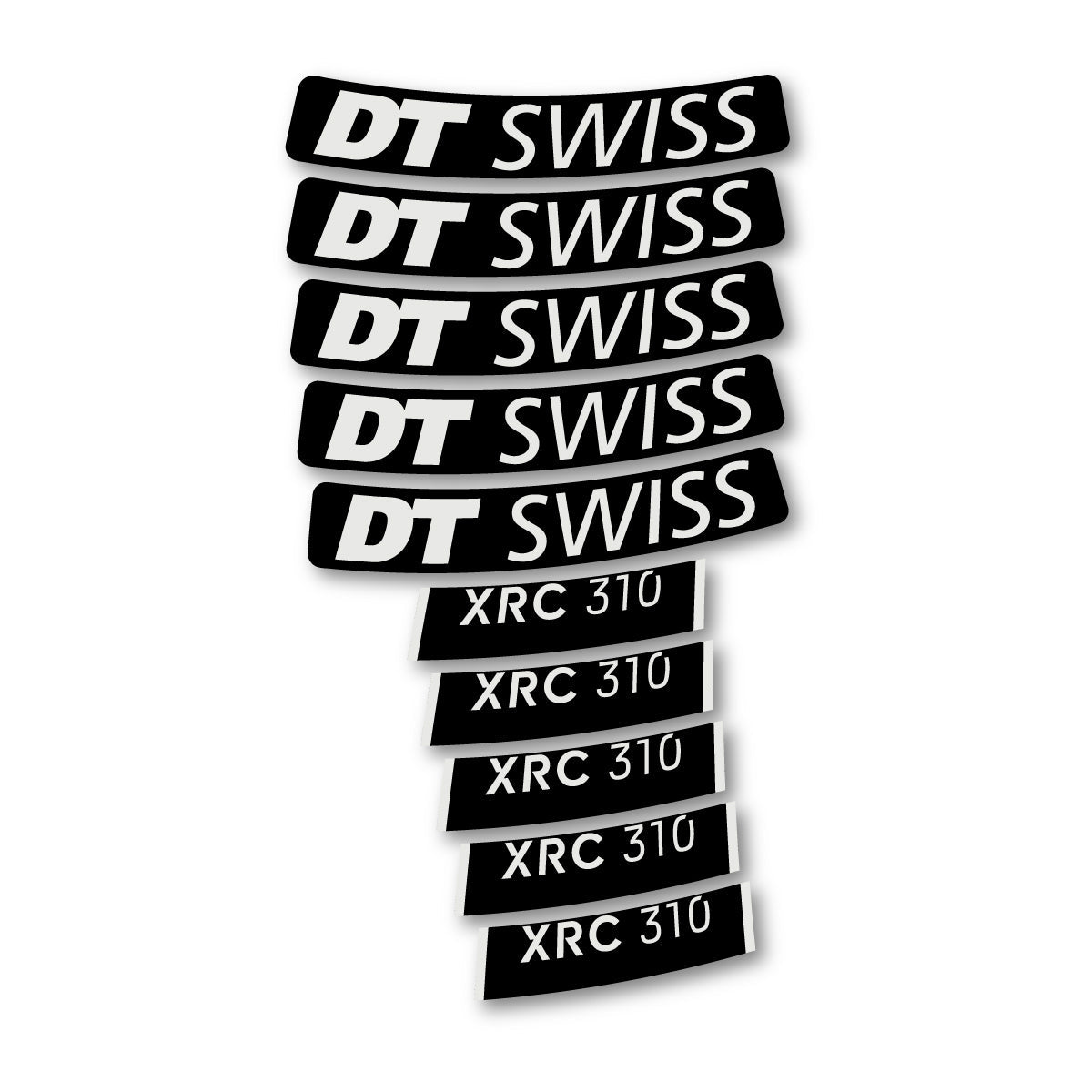 Adesivi Cerchi Bici DT Swiss XRC 310 2025-2026 in vinile - Grigio Perla