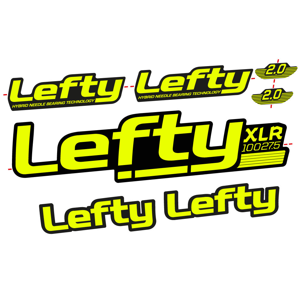 Adesivi Forcella Lefty XLR 2020 in vinile - Giallo Neon