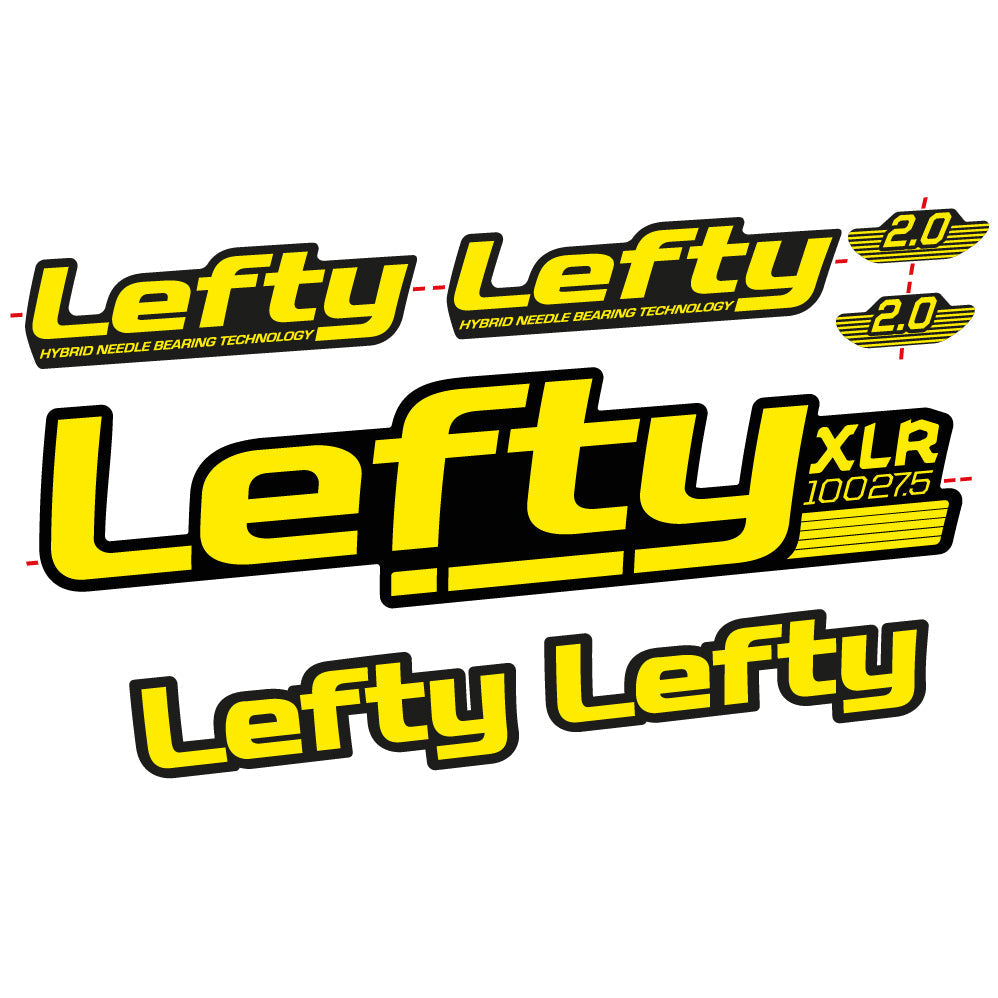Adesivi Forcella Lefty XLR 2020 in vinile - Giallo