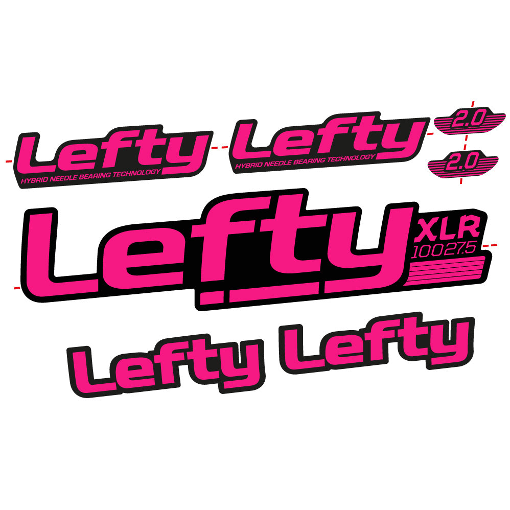 Adesivi Forcella Lefty XLR 2020 in vinile - Fucsia