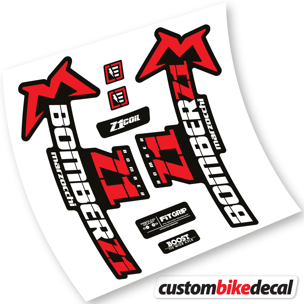 Adesivi Forcella Marzocchi Bomber Z1 2019 & 2020 in vinile