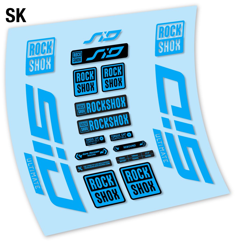 Adesivi Forcella Rock Shox Sid Ultimate 2021 in vinile