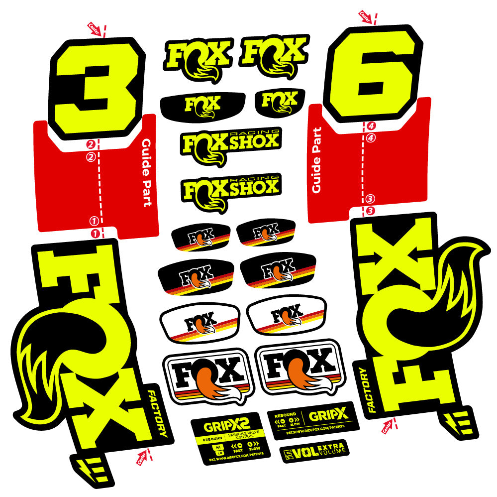 Adesivi Forcella Fox 36 Factory E-Optimized 29" in vinile