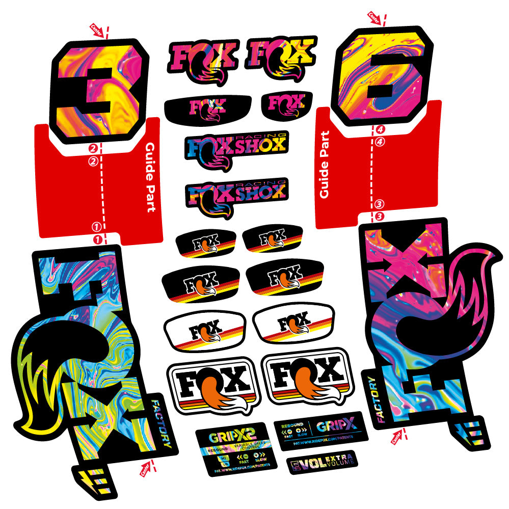 Adesivi Forcella Fox 36 Factory E-Optimized in vinile