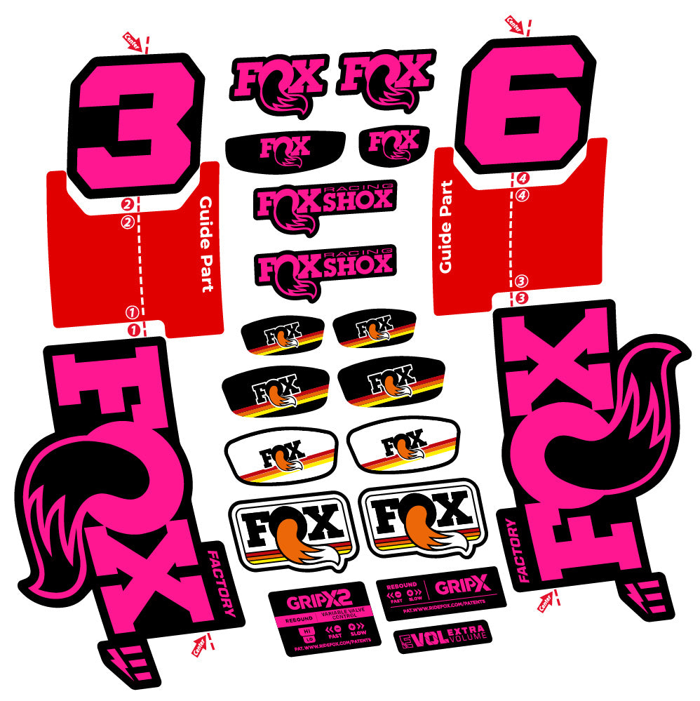 Adesivi Forcella Fox 36 Factory E-Optimized in vinile