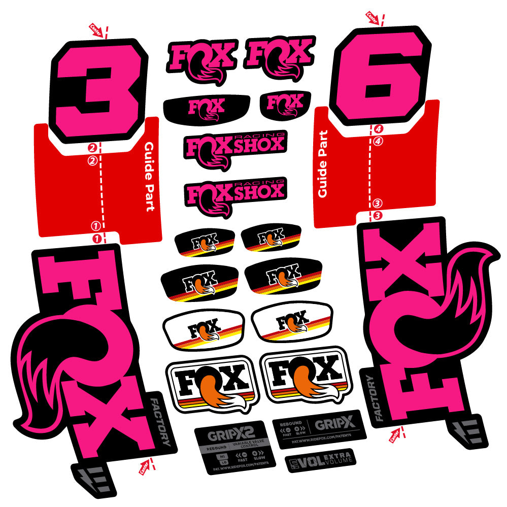 Adesivi Forcella Fox 36 Factory E-Optimized 29" in vinile