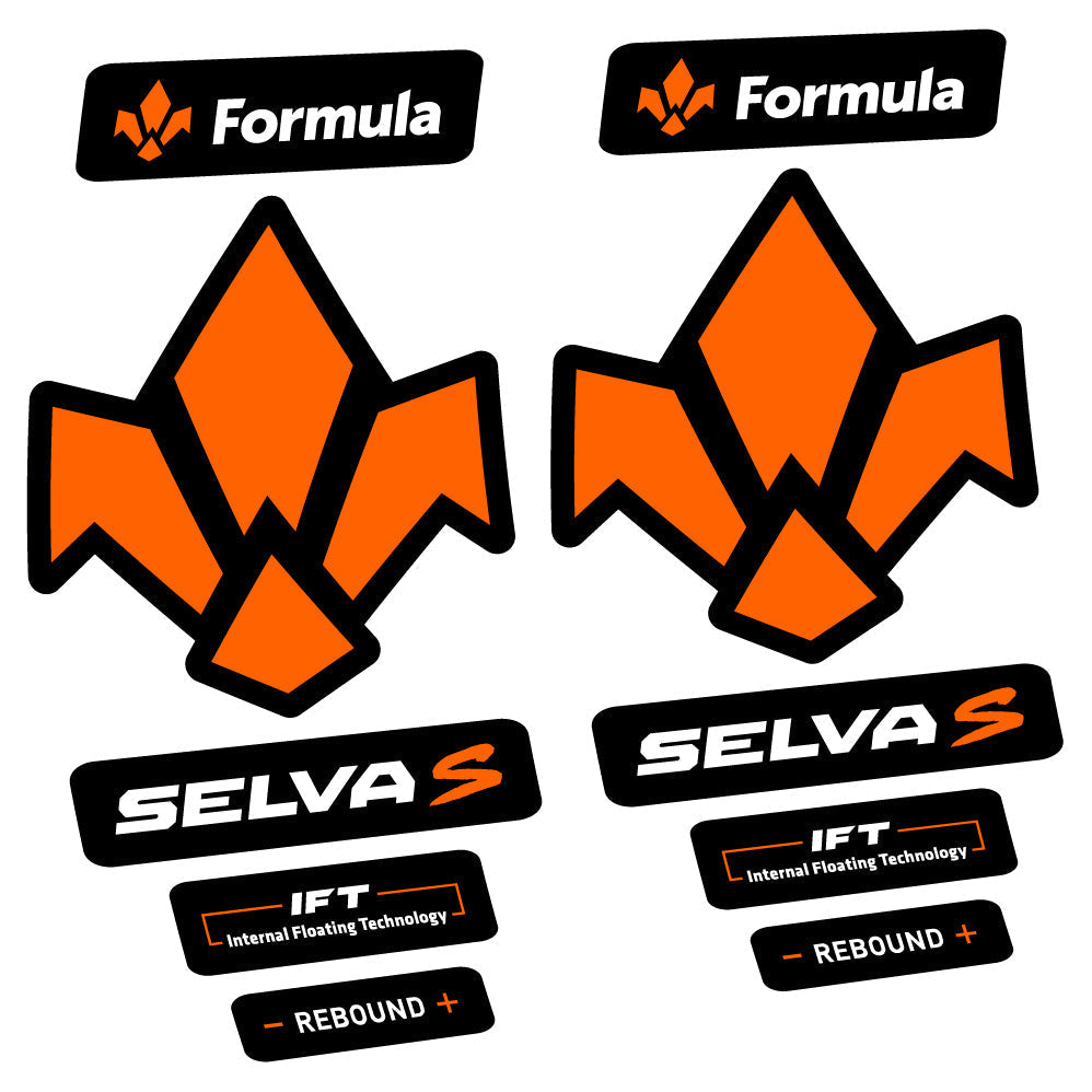 Adesivi Forcella Formula Selva S 2019 in vinile - Arancione