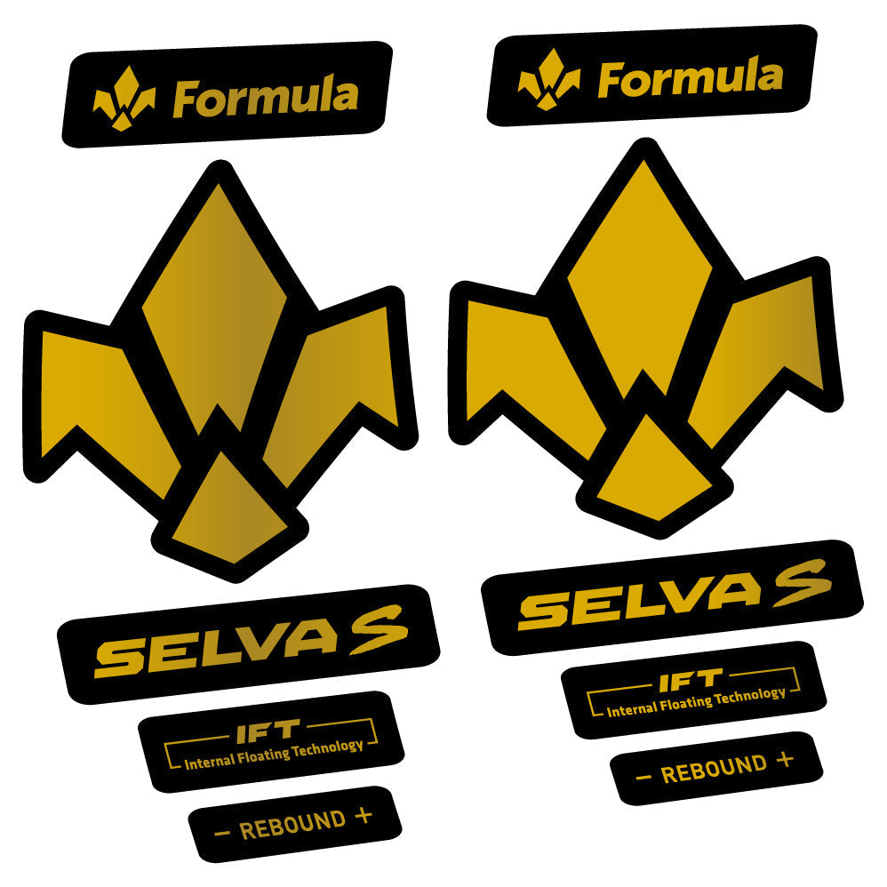 Adesivi Forcella Formula Selva S 2019 in vinile - Oro