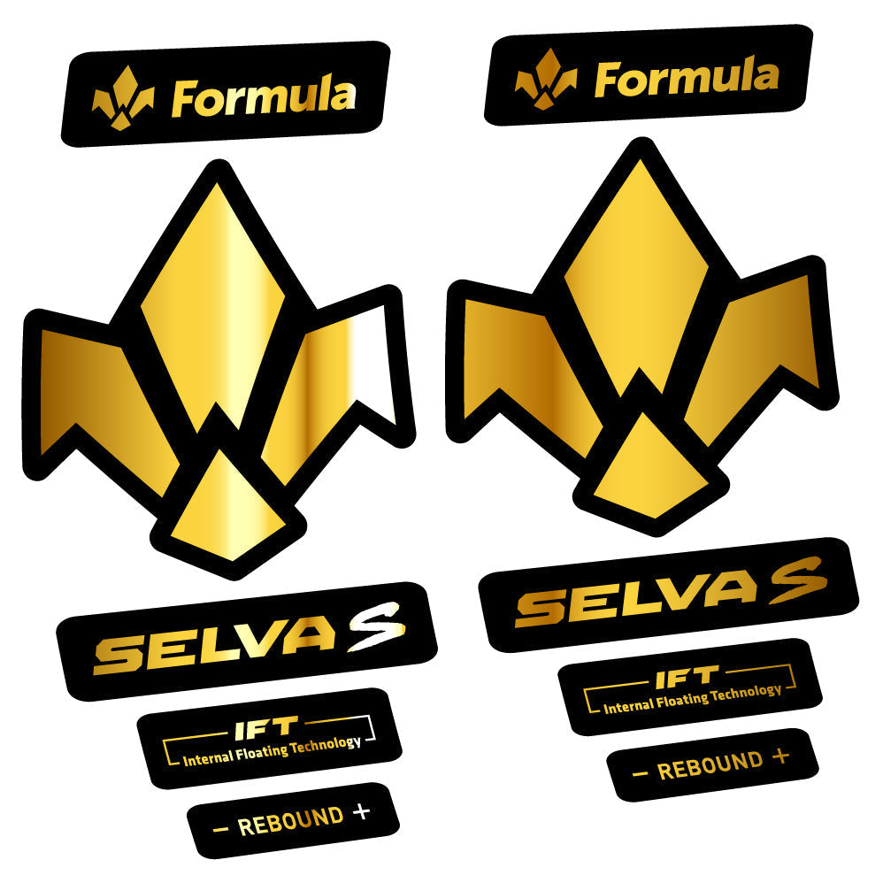 Adesivi Forcella Formula Selva S 2019 in vinile - Oro Cromato