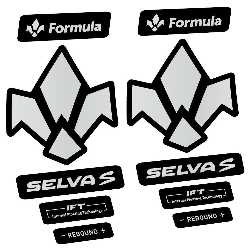 Adesivi Forcella Formula Selva S 2019 in vinile - Argento Chiaro