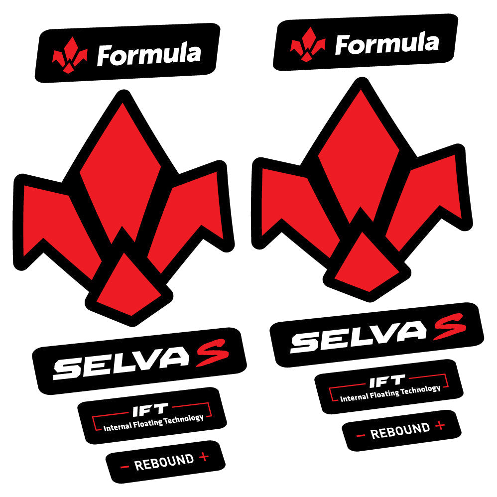 Adesivi Forcella Formula Selva S 2019 in vinile - Rosso