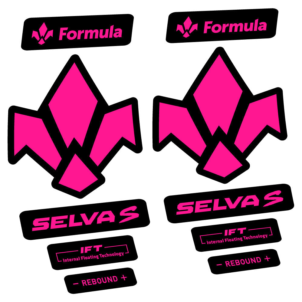 Adesivi Forcella Formula Selva S 2019 in vinile - Rosa Neon