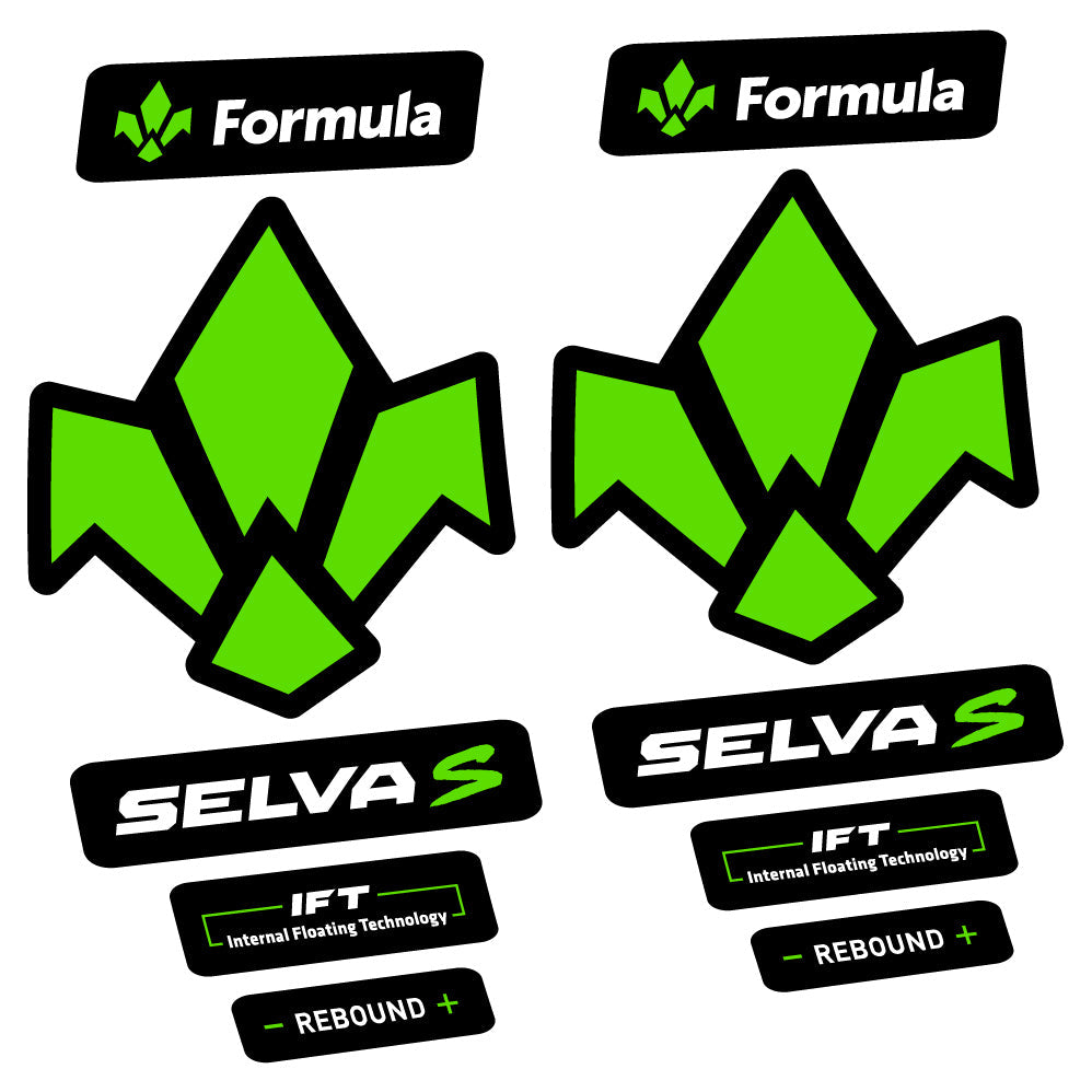 Adesivi Forcella Formula Selva S 2019 in vinile - Verde Mela