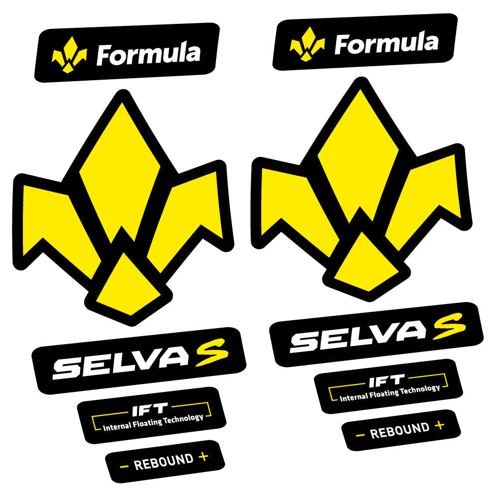 Adesivi Forcella Formula Selva S 2019 in vinile - Giallo