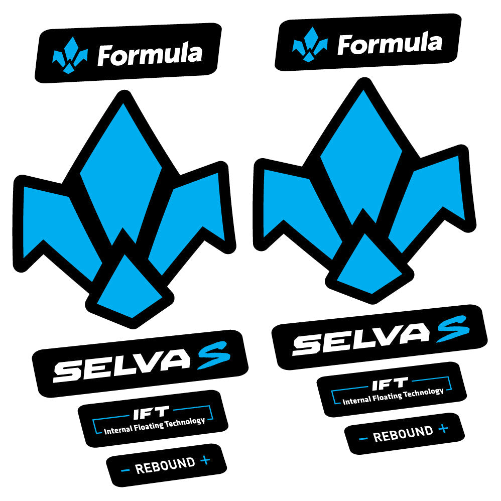 Adesivi Forcella Formula Selva S 2019 in vinile - Azzurro Cielo