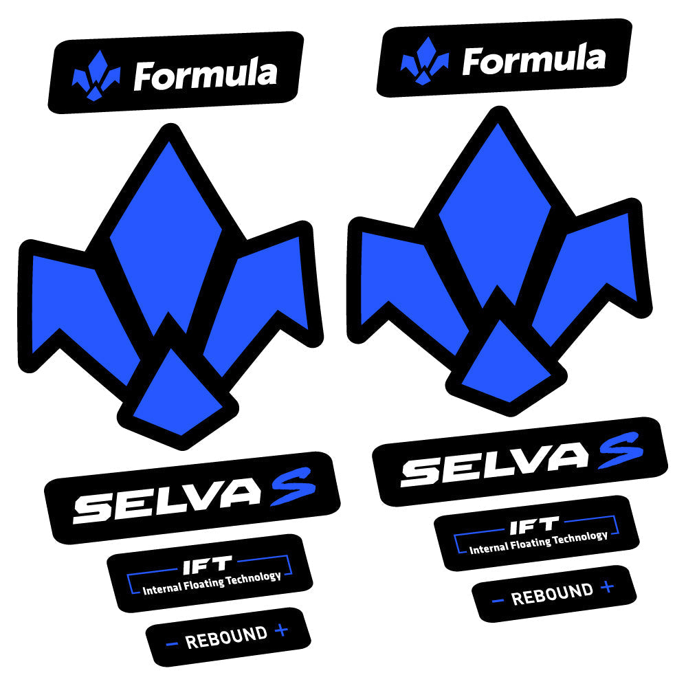 Adesivi Forcella Formula Selva S 2019 in vinile - Blu Medio