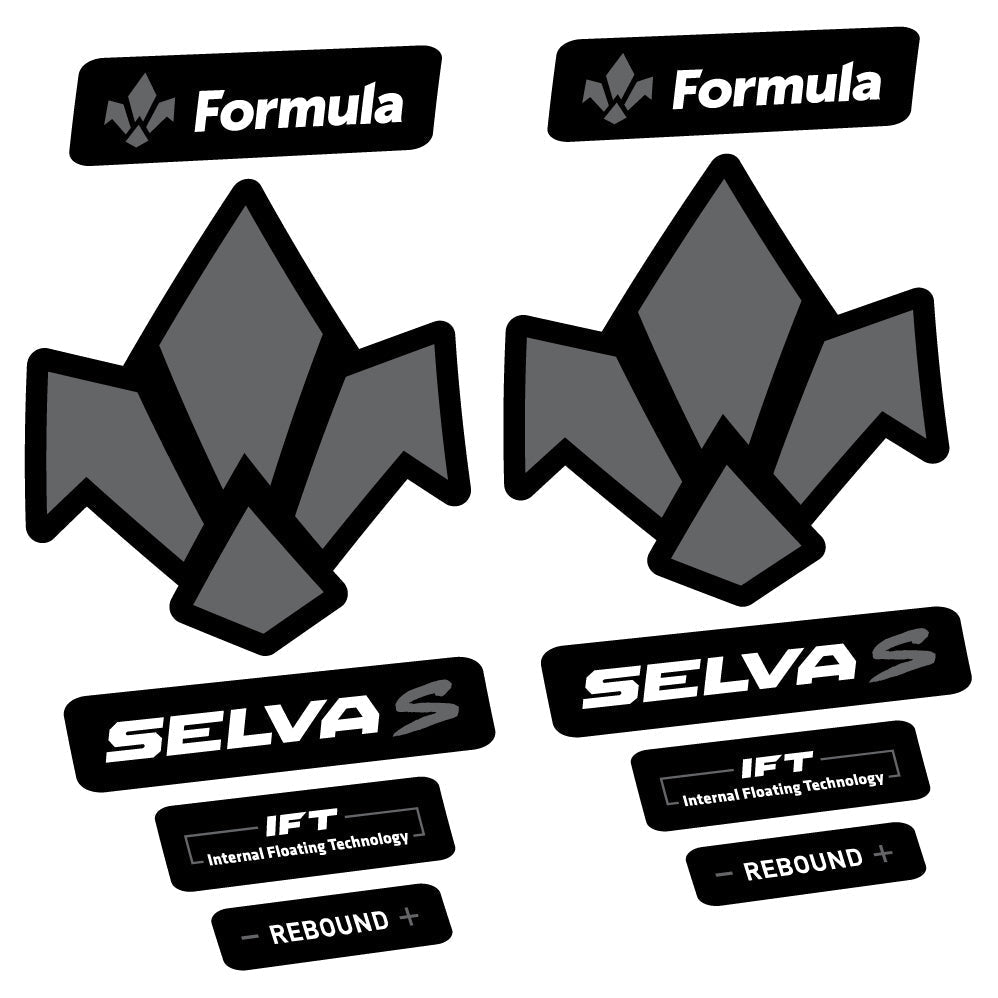 Adesivi Forcella Formula Selva S 2019 in vinile - Grigio Traffico