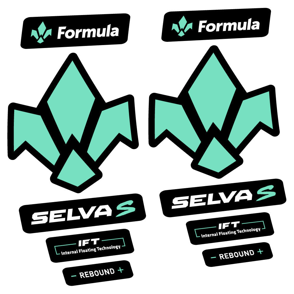 Adesivi Forcella Formula Selva S 2019 in vinile - Verde Menta