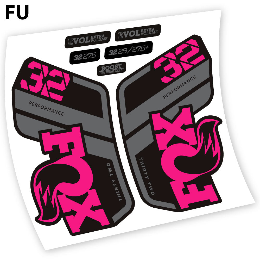 Adesivi Forcella Fox Performance 2021 in vinile - Fucsia