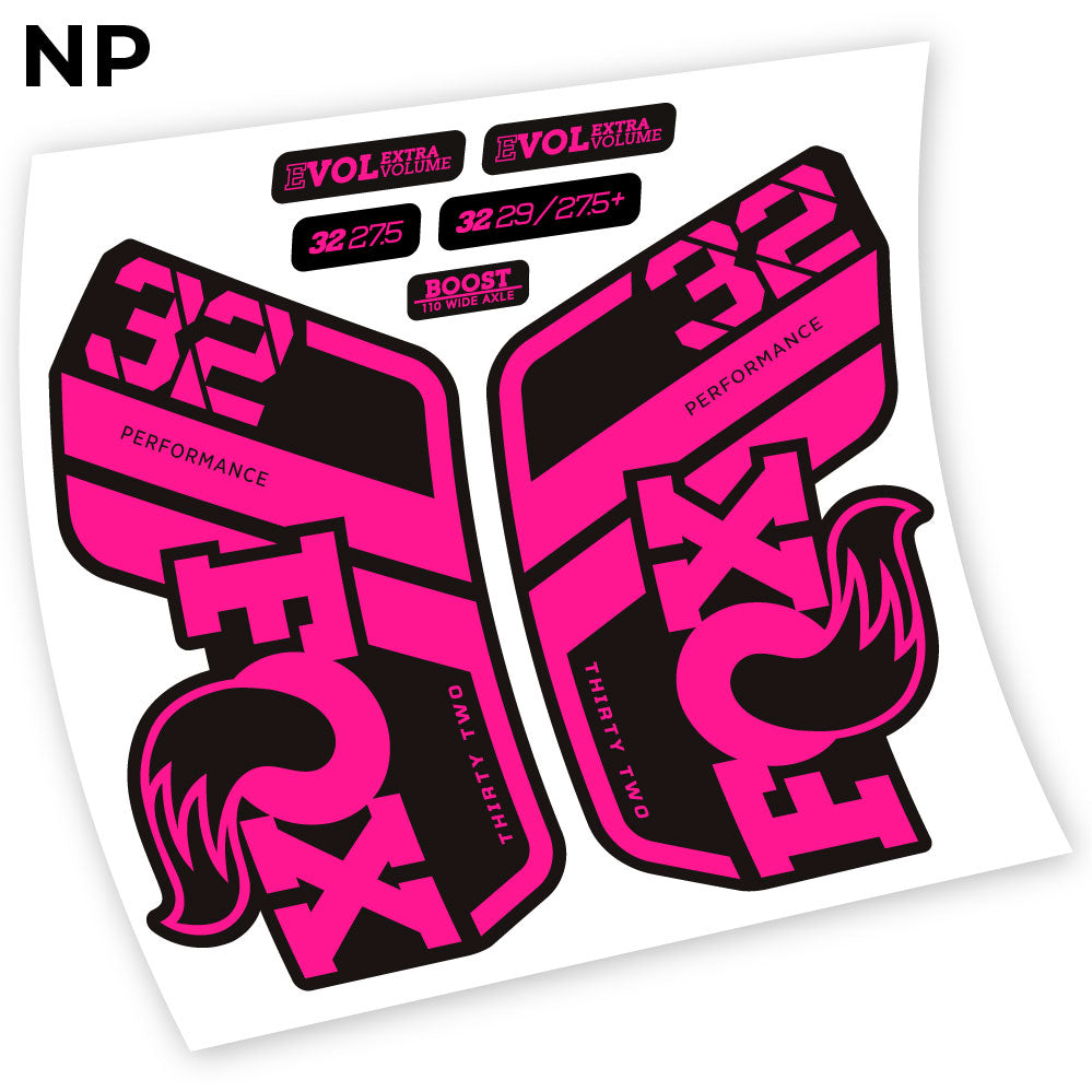 Adesivi Forcella Fox Performance 2021 in vinile - Rosa Neon
