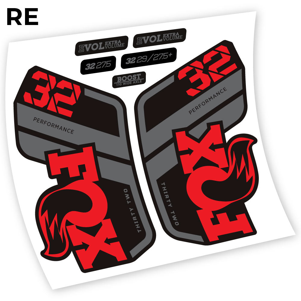 Adesivi Forcella Fox Performance 2021 in vinile - Rosso