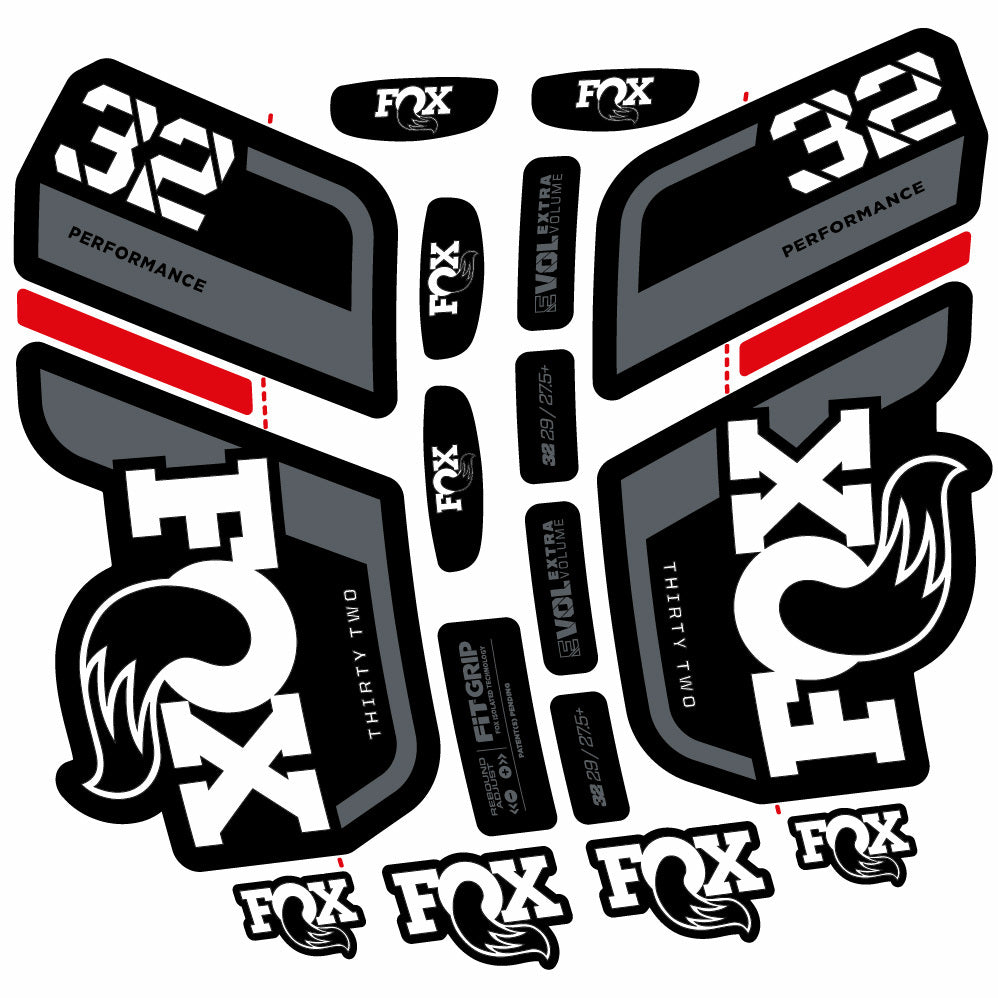 Adesivi Forcella Fox 32 Performance 2022 in vinile