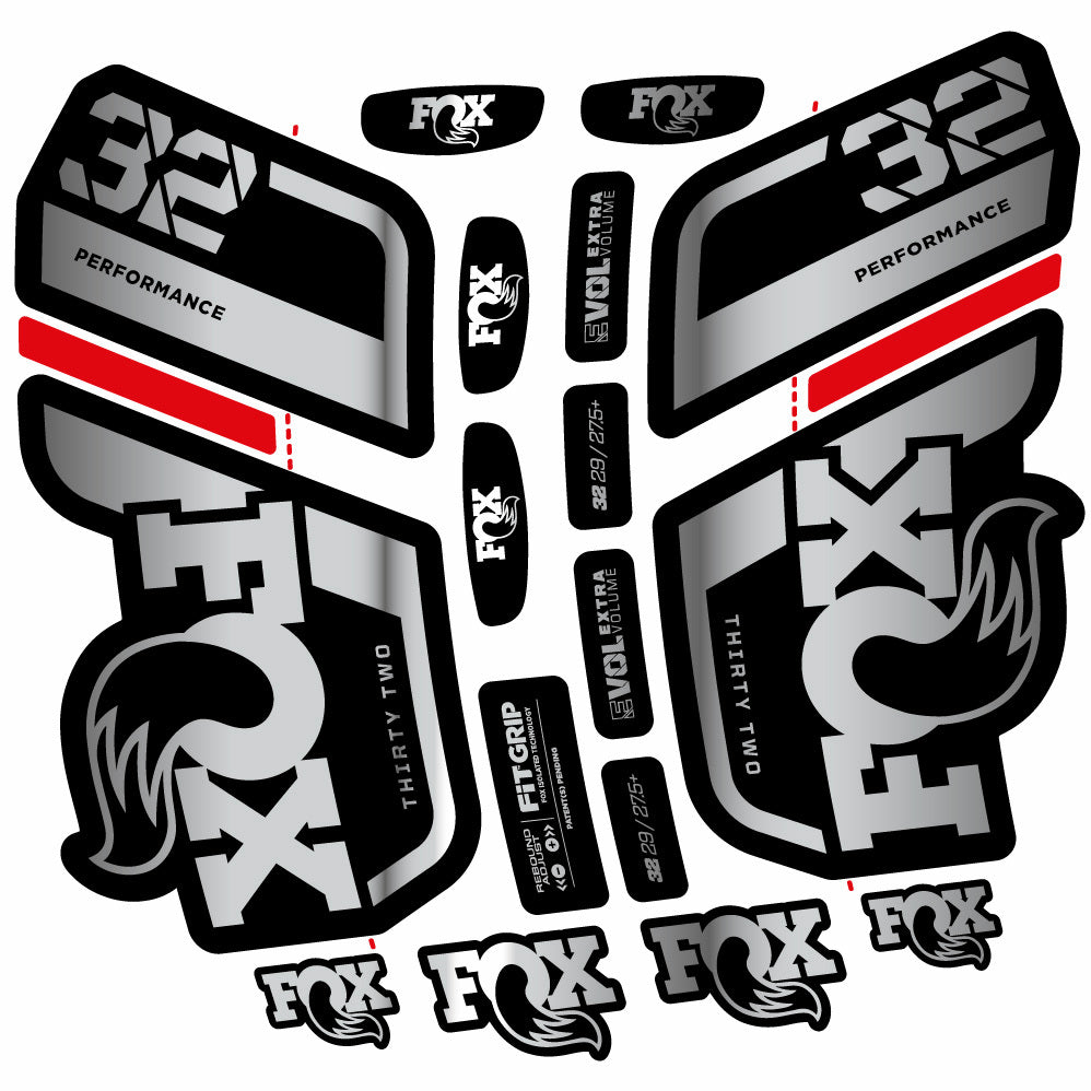 Adesivi Forcella Fox 32 Performance 2022 in vinile