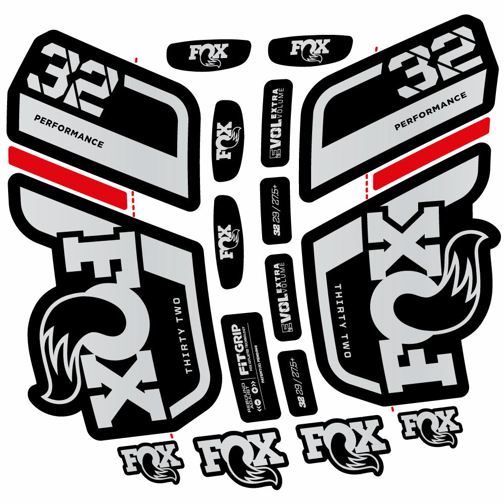 Adesivi Forcella Fox 32 Performance 2022 in vinile