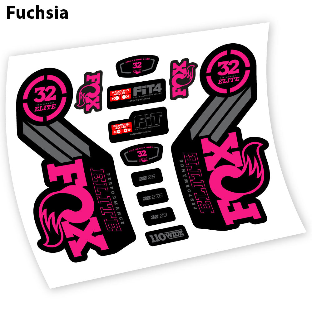 Adesivi Forcella Fox 32 Performance Elite 2016 in vinile
