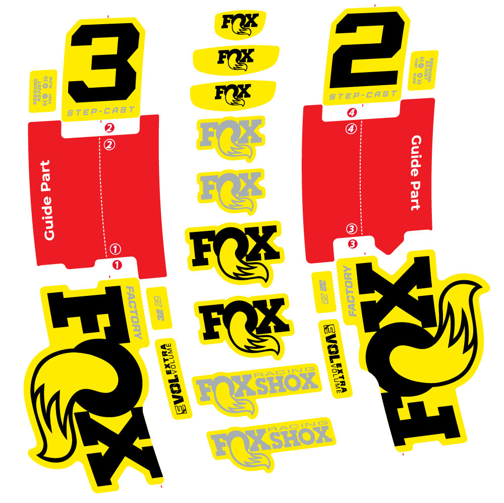 Adesivi Forcella Fox 32 Step-Cast Factory 2025 in vinile