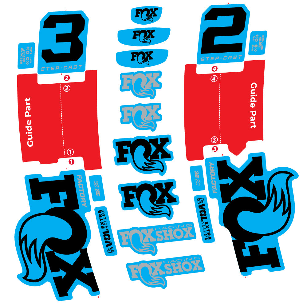 Adesivi Forcella Fox 32 Step-Cast Factory 2025 in vinile