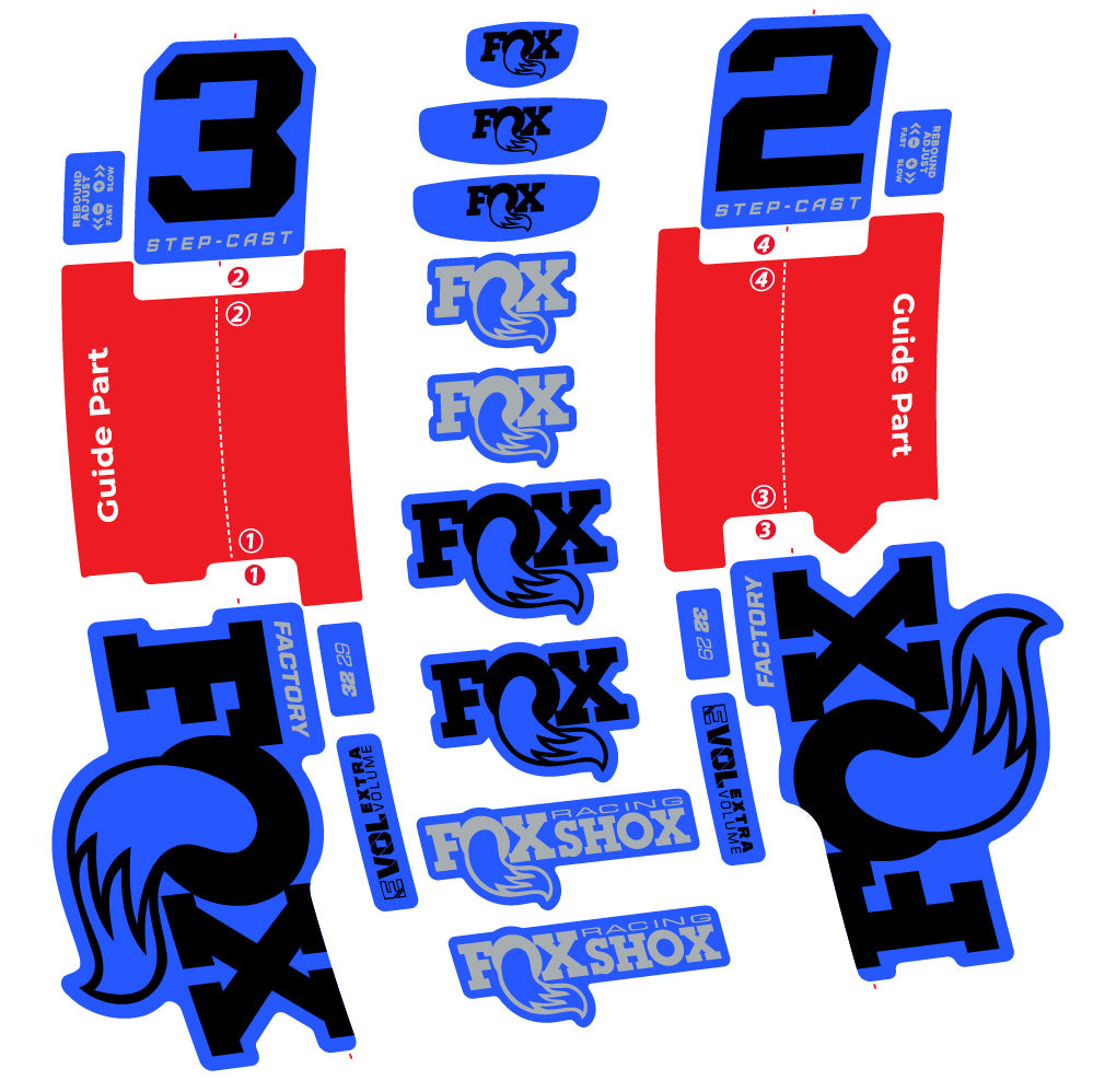 Adesivi Forcella Fox 32 Step-Cast Factory 2025 in vinile