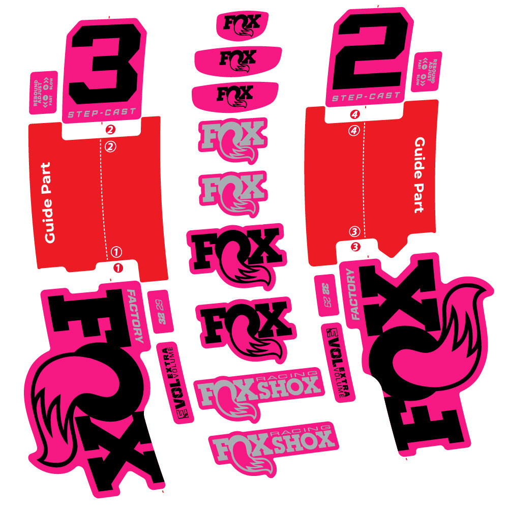 Adesivi Forcella Fox 32 Step-Cast Factory 2025 in vinile