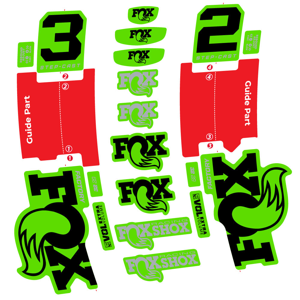 Adesivi Forcella Fox 32 Step-Cast Factory 2025 in vinile