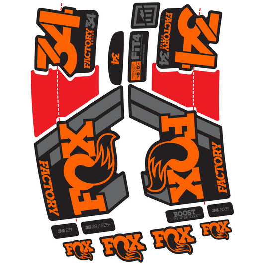 Adesivi Forcella Fox 34 Factory 2019 in vinile
