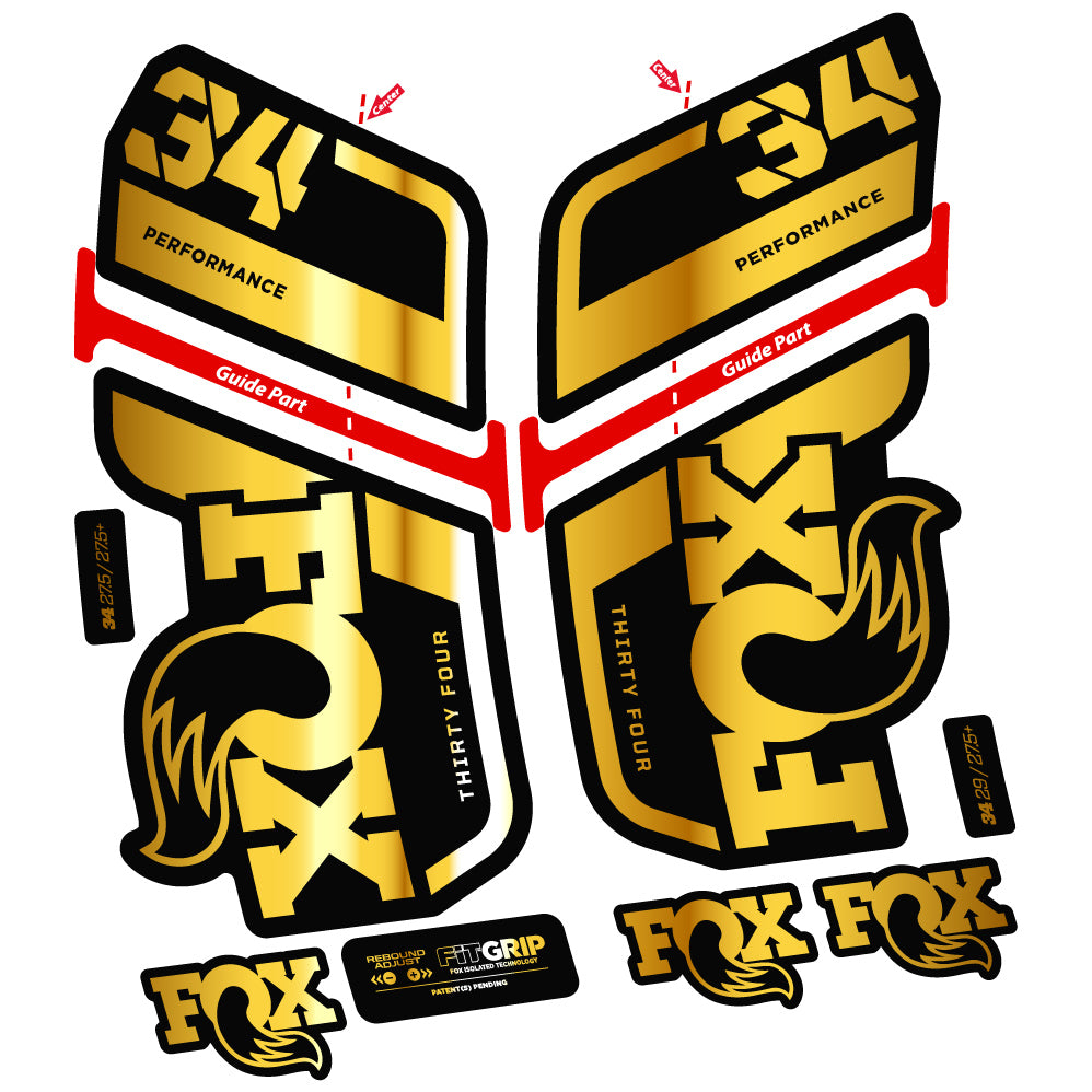 Adesivi Forcella Fox 34 Performance 2022Stycker in vinile