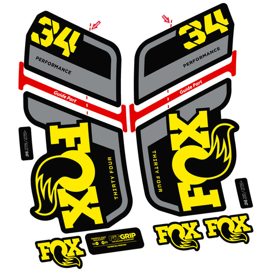 Adesivi Forcella Fox 34 Performance 2022Stycker in vinile