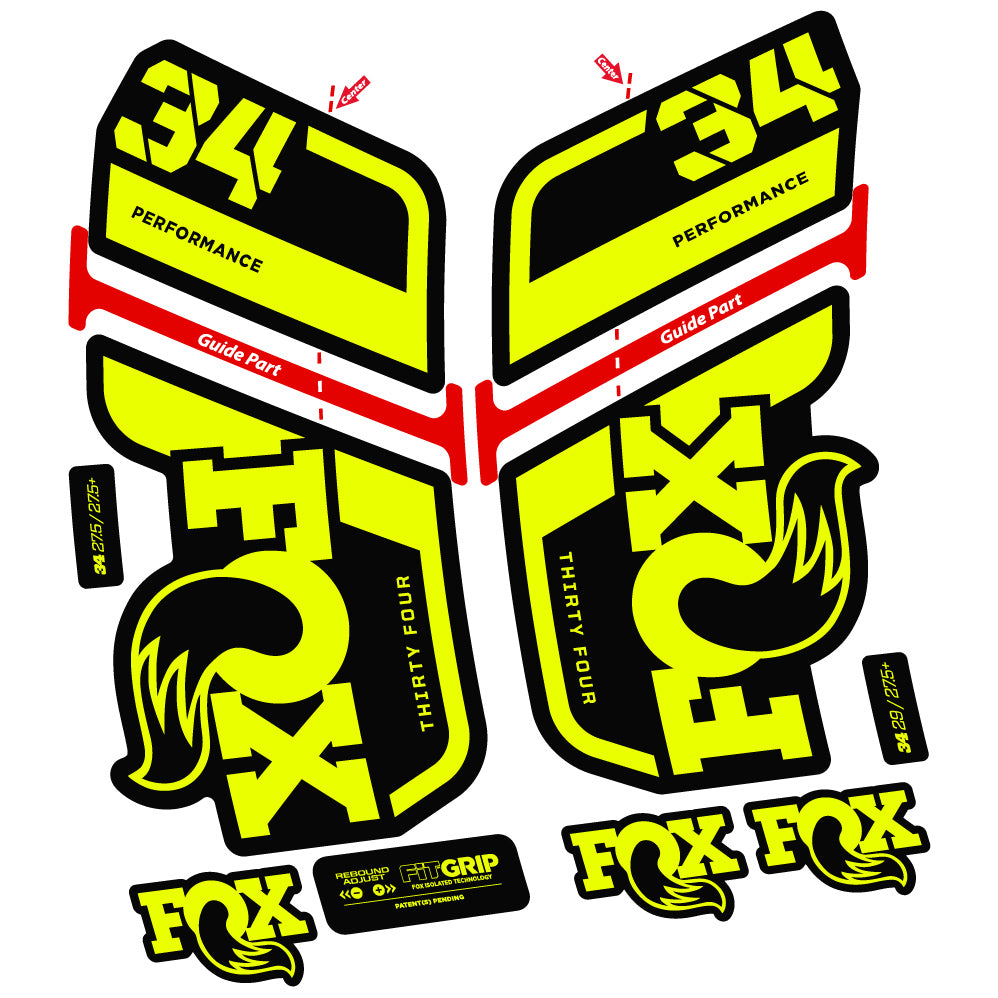 Adesivi Forcella Fox 34 Performance 2022 Stycker in vinile