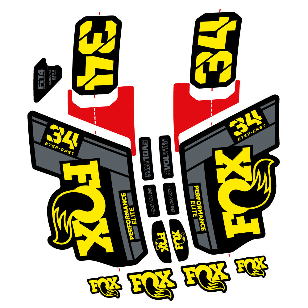 Adesivi Forcella Fox 34 SC Elite 2021 in vinile