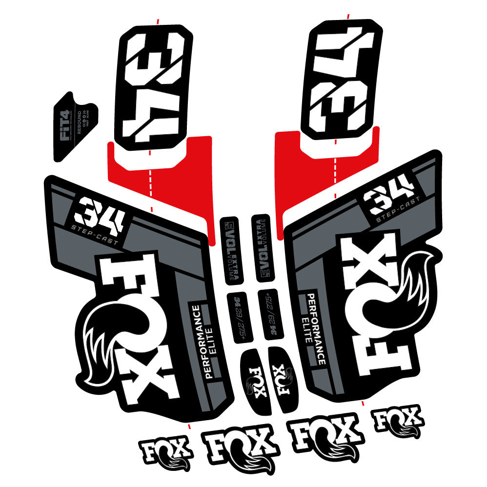 Adesivi Forcella Fox 34 SC Elite 2021 in vinile