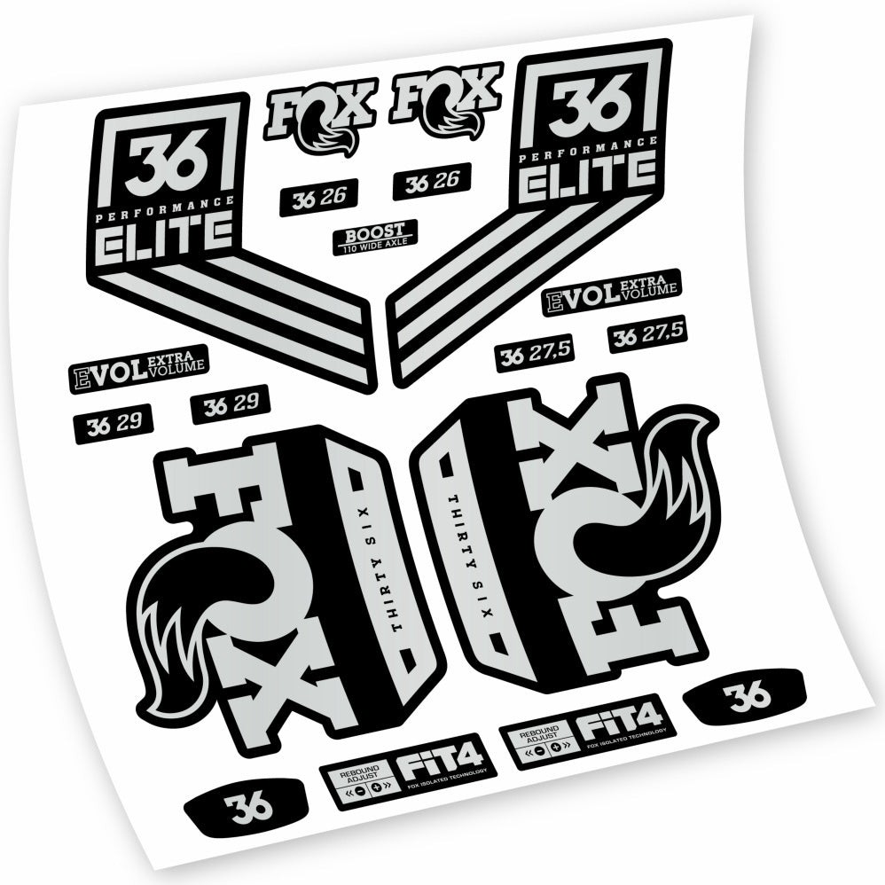 Adesivi Forcella Fox 36 Performance Elite 2018 in vinile