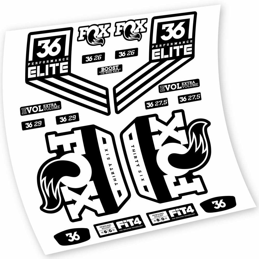 Adesivi Forcella Fox 36 Performance Elite 2018 in vinile
