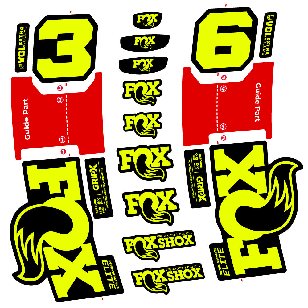 Adesivi Forcella Fox 36 Performance Elite in vinile