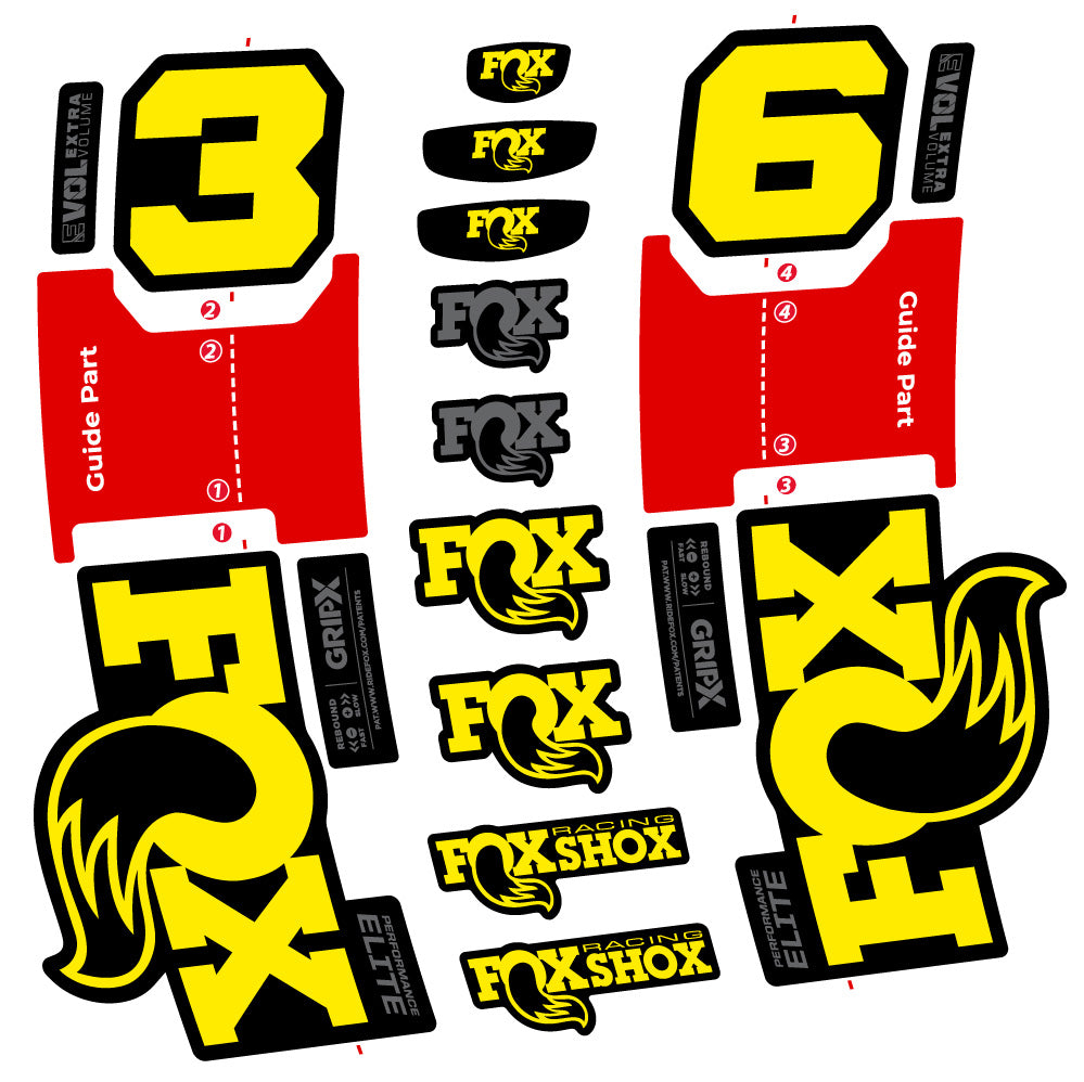Adesivi Forcella Fox 36 Performance Elite in vinile