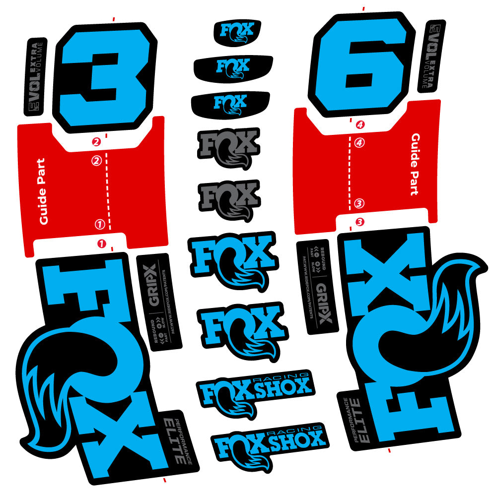 Adesivi Forcella Fox 36 Performance Elite in vinile