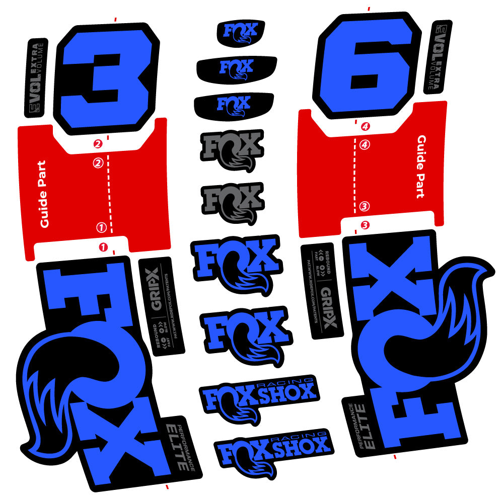 Adesivi Forcella Fox 36 Performance Elite in vinile