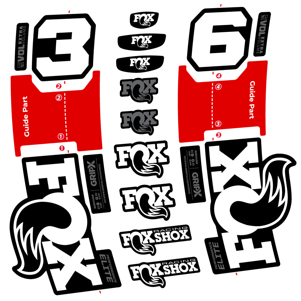 Adesivi Forcella Fox 36 Performance Elite in vinile