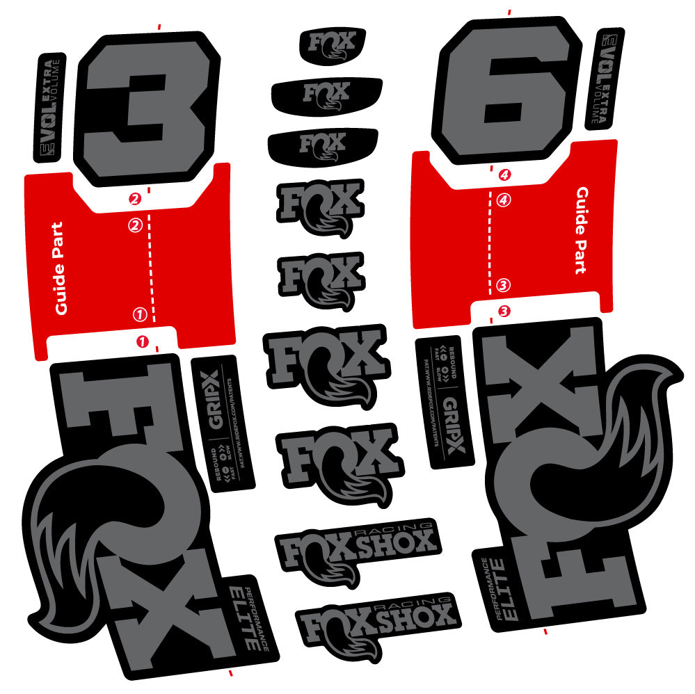 Adesivi Forcella Fox 36 Performance Elite in vinile